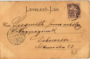 1900 Trencsénteplic, Trencianske Teplice; Uszoda / Schwimmschule / swimming school (EK)