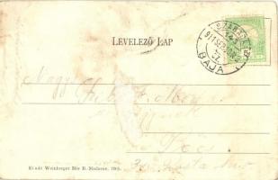 1911 Madaras, Bácsmadaras; Vasútállomás, létra, vasutasok, vagon, szerelvény. Kiadja Weinberger Mór ...