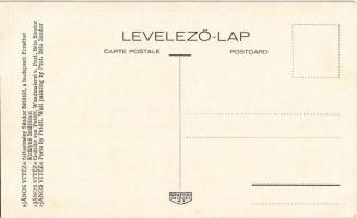 Budapest V. Egyetem utca 5. Erzsébet Királyné Szálló étterem és söröző pince, Sándor Béla falfestmén...