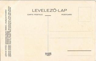 Budapest V. Egyetem utca 5. Erzsébet Királyné Szálló étterem és söröző pince, Sándor Béla falfestmén...