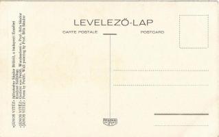 Budapest V. Egyetem utca 5. Erzsébet Királyné Szálló étterem és söröző pince, Sándor Béla falfestmén...