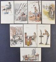 A Selmeci Diákéletből I-XXIII. Studentika művészlap - 23 db használatlan képeslap kiváló minőségben....