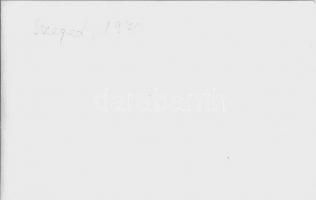 1970 Szeged és Mártély, Árvíz - 9 db modern fotó / 9 modern photos of the flood (non PC)