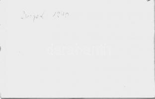 1970 Szeged és Mártély, Árvíz - 9 db modern fotó / 9 modern photos of the flood (non PC)