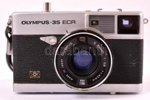 Olympus 35 ECR fényképezőgép E. Zuiko 1:28 objektívvel, tokkal