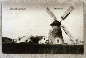 Szélmalmok különféle régi képeslapokon, 5 db reprodukciós negatív Fekete György (1904-1990) budapesti fényképész hagyatékából, 24x36 mm