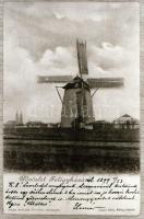 Szélmalmok különféle régi képeslapokon, 5 db reprodukciós negatív Fekete György (1904-1990) budapest...