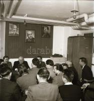 1953. január 1. Rákosi Mátyás a szuhakállói bányászokkal Galyatetőn találkozott, Kotnyek Antal (1921...