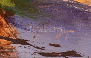 Darabont Tamás (1930-): Görög emlék. Olaj, farost, jelzett, keretben, 40×60 cm