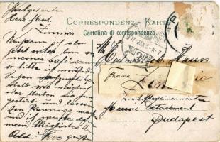 1907 Pola, Pula; Stazione ferroviaria / Staatsbahn / railway station with trams (EM)