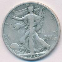 Amerikai Egyesült Államok 1934. 1/2$ Ag Walking Liberty T:2-,3 USA 1934. 1/2 Dollar Ag Walking Liberty C:VF,F