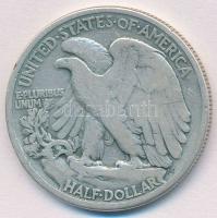 Amerikai Egyesült Államok 1934. 1/2$ Ag "Walking Liberty" T:2-,3
USA 1934. 1/2 Dollar Ag ...