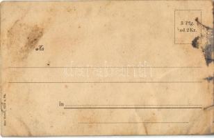 Herzlichen Glückwunsch zum neuen Jahr! / Jewish New Year greeting card with Hebrew texts, Judaica. M...