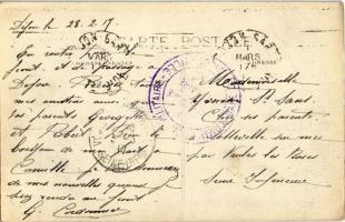 1917 Dijon, Boulevard Carnot, La Synagogue. Judaica