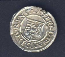 1539. Denár Ag I.Ferdinánd T:2 pereménél kis kitörés