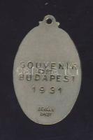 1931. "Patrona Hungariae O.P.N." kis vallási medál. Szign:Berán T:2
