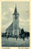 Dunaszerdahely, Dunajská Streda; Római katolikus templom, kerékpár / Catholic church, bicycle (EK)