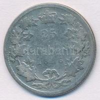 Kanada 1886. 25c Ag "Viktória" T:3
Canada 1886. 25 Cents Ag "Victoria" C:F