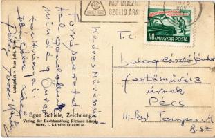 Lady in underwear. Zeichnung, Lichtdruck v. Max Jaffé. Verlag der Buchhandlung Richard Lányi s: Egon...