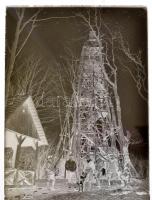 cca 1925 Pobuda Alfréd hagyatékából, 13 db vintage üveglemez negatív, a Munkás Testedző Egyesület sp...