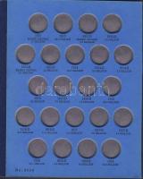 USA "Whitman" rendszerű gyűjtőalbum 5c "Bivaly-Indián" típusú pénzek számára 191...