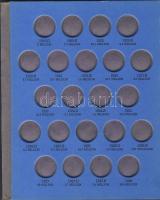 USA "Whitman" rendszerű gyűjtőalbum 5c "Bivaly-Indián" típusú pénzek számára 191...