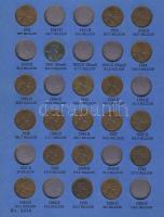 USA 1941-1964. kis gyűjtemény 1c "Lincoln" típusú pénzekből 47 klf db "Whitman" ...