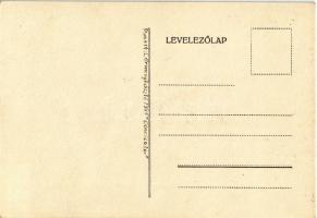 1941 Pinokkió - Tücsök Tihamér. Saját kézzel rajzolt művészlap / Pinocchio - Jiminy Cricket. Hungari...