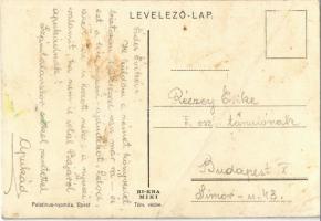 Bi-Kra Miki / Mickey Mouse playing on the piano. Early Disney art postcard s: Bisztriczky (r)