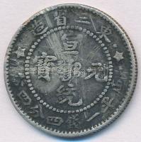 Kínai Császárság / Mandzsúriai Tartományok 1909. 20c Ag  T:2- k.
Chinese Empire / Manchurian Provin...