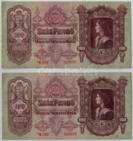 1930. 100P (13x) sorszámkövetők, csillagos sorszám T:I,I-