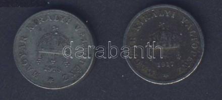 1917. 2f + 1918. 2f T:2/3+, 3 kis korr