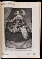 1939 Új Idők  XLV. évf. 1939. 1-52 sz. Számos fotóval, érdekes írással. Két kötetbe köteve, átkötött...