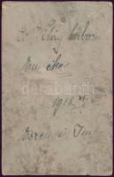 1918 Az SMS Prinz Eugen matróza, keményhátú fotó, hátulján feliratozva, kicsit viseltes, 16,5×10,5 c...