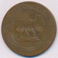 Franciaország 1861A 10c Br "III. Napóleon" T:3
France 1861A 10 Centimes Br "Napoleon...