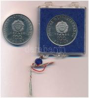 1980. 100Ft "Szovjet-magyar közös űrrepülés" (2xklf) T:PP,BU