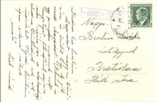 Gutor, Hamuliakovo; Iskola, Fogyasztási Szövetkezet üzlete, Trafik, Fő tér, Rákóczi ősfa / street vi...