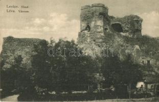 Léva, Levice; Hrad / Várrom. Kiadja Dobrowitzky János / castle ruins (EK)