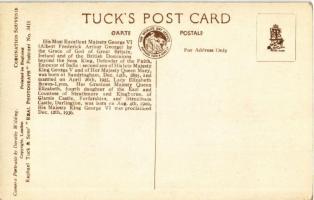 1937 Coronation Souvenir. H.M. King George VI and H.M. Queen Elizabeth. Raphael Tuck & Sons &quo...