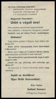 Horthy ellenes nyilas röplap reprintje
