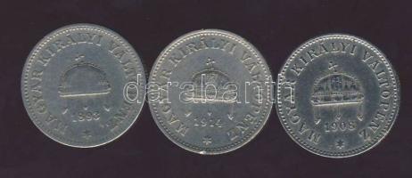 20f 1893. T:3 + 1908. T:2/3 + 1914. T:2/3+ 3klf db