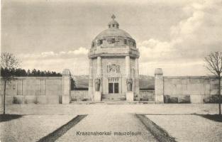 Krasznahorkaváralja, Krásnohorské Podhradie; Andrássy mauzóleum. Kiadja Falvi Jenő / mausoleum (EK)