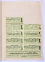 Budapest 1923. "Mezőgazdasági Ipar-Részvénytársaság" öt darab részvénye egyenként 10.000K-...