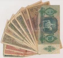 Vegyes 12db-os külföldi és magyar bankjegy tétel, nagyrészt korona és német márka T:III-IV