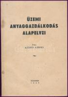 Kálmán Károly: Üzemi anyaggazdálkodás alapelvei. Bp.,1942, Centrum, 53+2 p. Kiadói papírkötés.