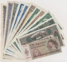 12db-os magyar bankjegy tétel a korona és pengő időszakból T:II-III