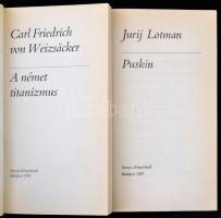 2 db könyv - Weizsäcker, Carl Friedrich von: A német titanizmus. Bp., 1989, Európa + Lotman, Jurij: ...