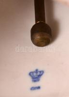 GDR kézzel festett kalapos hölgy csengő 21 cm