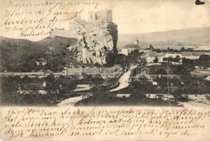 1906 Beckó, Beczkó, Beckov; Beckó vára a Vágvölgyben. Gansel Lipót 200. / Beckovsky Hrad, Povazie / castle ruins in the Váh valley (fa)