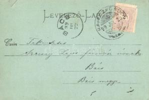 1899 Trencsén, Trencín; vár. Kiadja Gansel Lipót 10. / Trenciansky hrad / castle (szakadás / tear)